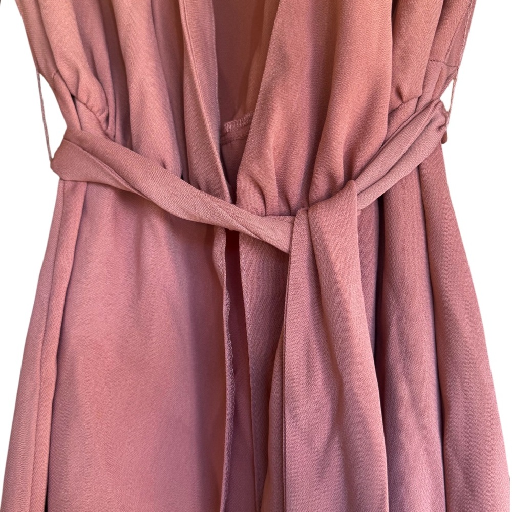 Terracotta Midi Wrap Dress - Picture 9 of 11